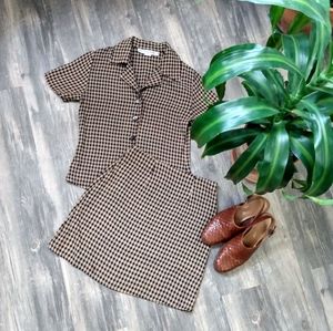 Vintage Gingham Two Piece